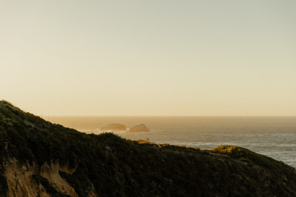 Coastal cliffs at Garrapata State Park during Big Sur elopement