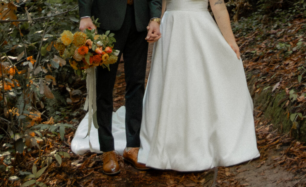 Intimate couple portraits in Big Sur redwoods